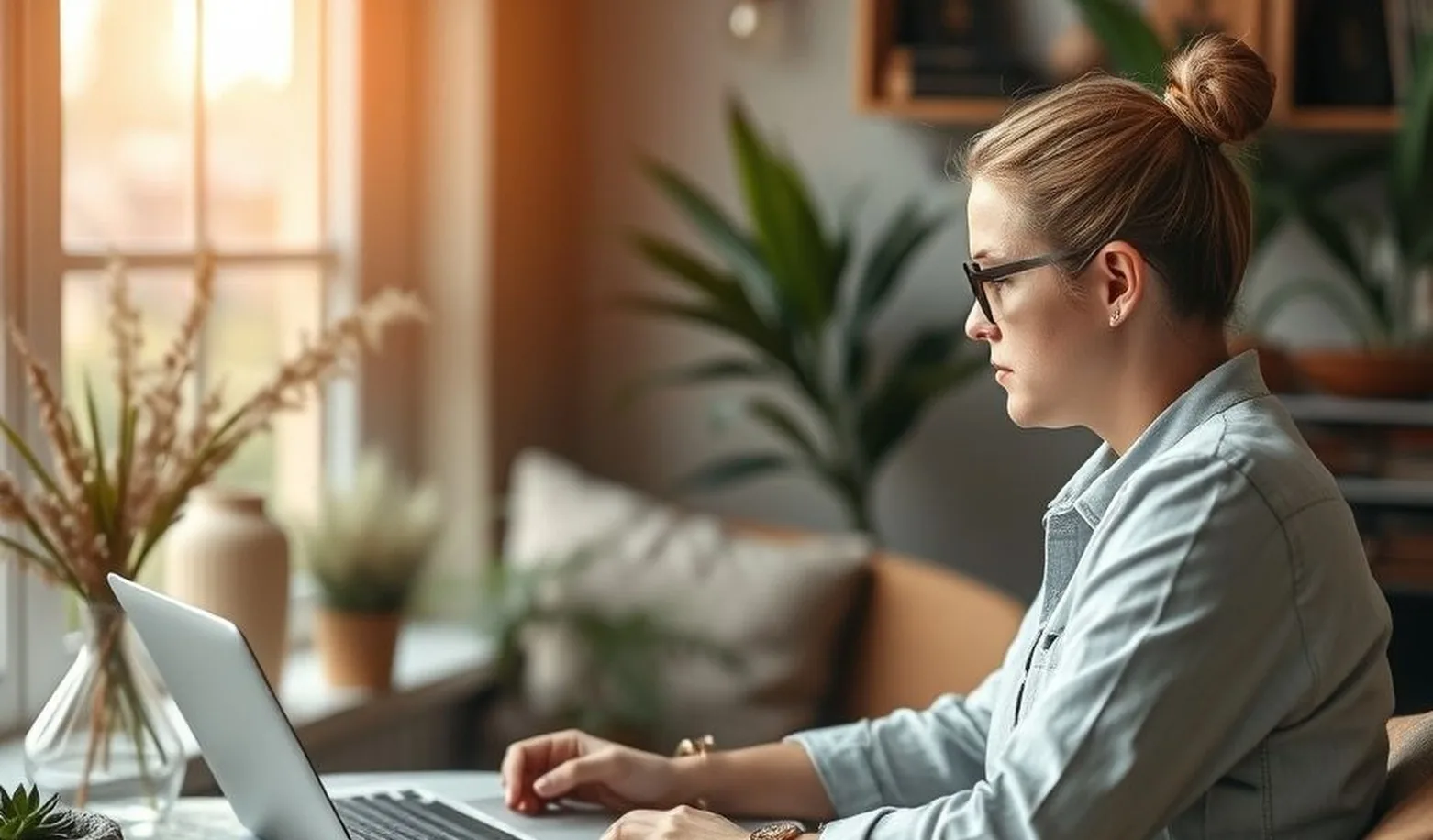 Conscious entrepreneur working mindfully